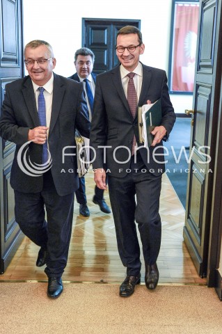  29.08.2017 WARSZAWA<br />POSIEDZENIE RADY MINISTROW<br />N/Z MATEUSZ MORAWIECKI ANDRZEJ ADAMCZYK<br /> 