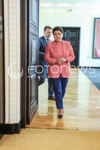  29.08.2017 WARSZAWA<br />POSIEDZENIE RADY MINISTROW<br />N/Z BEATA SZYDLO MARIUSZ BLASZCZAK<br /> 