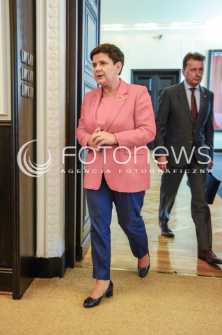  29.08.2017 WARSZAWA<br />POSIEDZENIE RADY MINISTROW<br />N/Z BEATA SZYDLO MARIUSZ BLASZCZAK<br /> 
