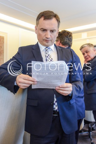  29.08.2017 WARSZAWA<br />POSIEDZENIE RADY MINISTROW<br />N/Z ZBIGNIEW ZIOBRO<br /> 