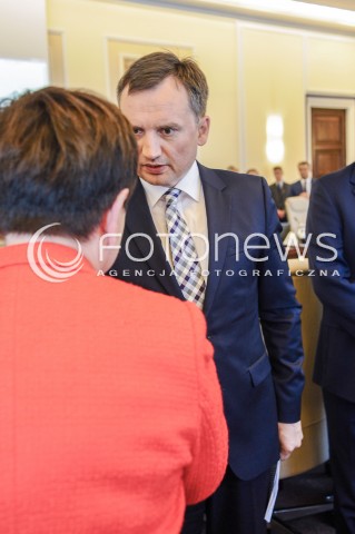  29.08.2017 WARSZAWA<br />POSIEDZENIE RADY MINISTROW<br />N/Z ZBIGNIEW ZIOBRO BEATA SZYDLO<br /> 