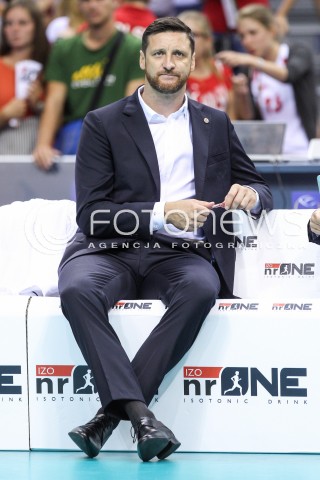  30.08.2017 KRAKOW ( TAURON ARENA ) <br />MISTRZOSTWA EUROPY W SIATKOWCE MEZCZYZN LOTTO EUROVOLLEY POLAND 2017 ( European Volleyball Championship ) <br />BARAZE ( Playoff Phase )<br />MECZ POLSKA - SLOWENIA ( Match Poland - Slovenia ) <br />N/Z PIOTR GRUSZKA - II TRENER ( ASSISTANT COACH ) SYLWETKA <br /> 