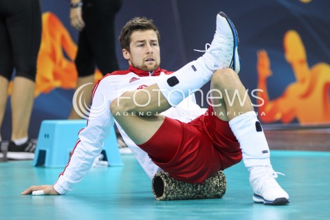  30.08.2017 KRAKOW ( TAURON ARENA ) <br />MISTRZOSTWA EUROPY W SIATKOWCE MEZCZYZN LOTTO EUROVOLLEY POLAND 2017 ( European Volleyball Championship ) <br />BARAZE ( Playoff Phase )<br />MECZ POLSKA - SLOWENIA ( Match Poland - Slovenia ) <br />N/Z MICHAL KUBIAK SYLWETKA <br /> 