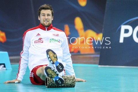  30.08.2017 KRAKOW ( TAURON ARENA ) <br />MISTRZOSTWA EUROPY W SIATKOWCE MEZCZYZN LOTTO EUROVOLLEY POLAND 2017 ( European Volleyball Championship ) <br />BARAZE ( Playoff Phase )<br />MECZ POLSKA - SLOWENIA ( Match Poland - Slovenia ) <br />N/Z MICHAL KUBIAK SYLWETKA <br /> 