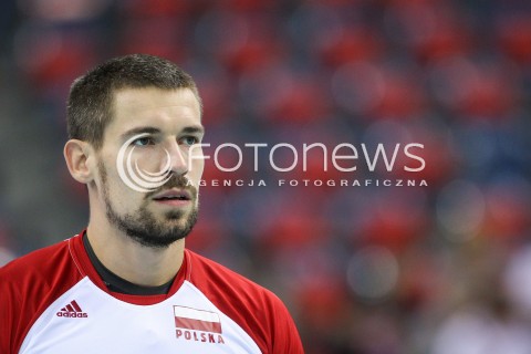  30.08.2017 KRAKOW ( TAURON ARENA ) <br />MISTRZOSTWA EUROPY W SIATKOWCE MEZCZYZN LOTTO EUROVOLLEY POLAND 2017 ( European Volleyball Championship ) <br />BARAZE ( Playoff Phase )<br />MECZ POLSKA - SLOWENIA ( Match Poland - Slovenia ) <br />N/Z DAWID KONARSKI SYLWETKA <br /> 