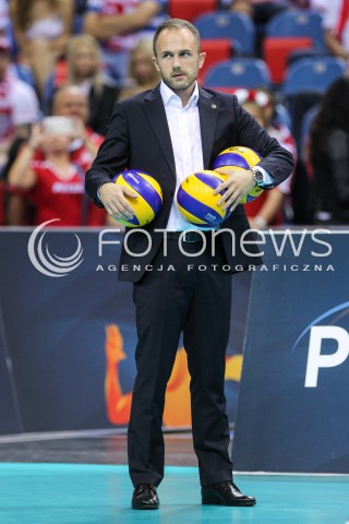  30.08.2017 KRAKOW ( TAURON ARENA ) <br />MISTRZOSTWA EUROPY W SIATKOWCE MEZCZYZN LOTTO EUROVOLLEY POLAND 2017 ( European Volleyball Championship ) <br />BARAZE ( Playoff Phase )<br />MECZ POLSKA - SLOWENIA ( Match Poland - Slovenia ) <br />N/Z OSKAR KACZMARCZYK SYLWETKA <br /> 