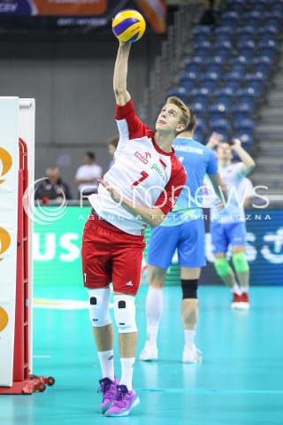  30.08.2017 KRAKOW ( TAURON ARENA ) <br />MISTRZOSTWA EUROPY W SIATKOWCE MEZCZYZN LOTTO EUROVOLLEY POLAND 2017 ( European Volleyball Championship ) <br />BARAZE ( Playoff Phase )<br />MECZ POLSKA - SLOWENIA ( Match Poland - Slovenia ) <br />N/Z ARTUR SZALPUK SYLWETKA <br /> 