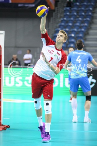 30.08.2017 KRAKOW ( TAURON ARENA ) <br />MISTRZOSTWA EUROPY W SIATKOWCE MEZCZYZN LOTTO EUROVOLLEY POLAND 2017 ( European Volleyball Championship ) <br />BARAZE ( Playoff Phase )<br />MECZ POLSKA - SLOWENIA ( Match Poland - Slovenia ) <br />N/Z ARTUR SZALPUK SYLWETKA <br /> 