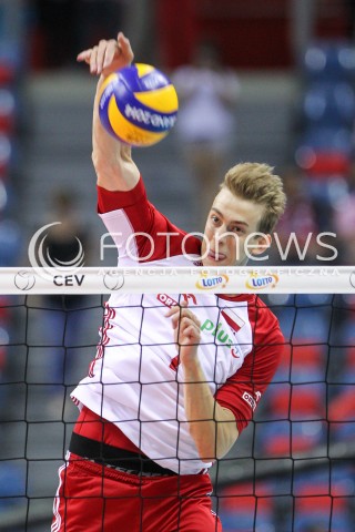  30.08.2017 KRAKOW ( TAURON ARENA ) <br />MISTRZOSTWA EUROPY W SIATKOWCE MEZCZYZN LOTTO EUROVOLLEY POLAND 2017 ( European Volleyball Championship ) <br />BARAZE ( Playoff Phase )<br />MECZ POLSKA - SLOWENIA ( Match Poland - Slovenia ) <br />N/Z ARTUR SZALPUK SYLWETKA ATAK <br /> 