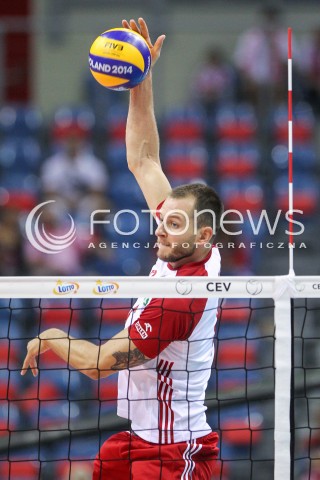  30.08.2017 KRAKOW ( TAURON ARENA ) <br />MISTRZOSTWA EUROPY W SIATKOWCE MEZCZYZN LOTTO EUROVOLLEY POLAND 2017 ( European Volleyball Championship ) <br />BARAZE ( Playoff Phase )<br />MECZ POLSKA - SLOWENIA ( Match Poland - Slovenia ) <br />N/Z BARTOSZ KUREK SYLWETKA ATAK <br /> 