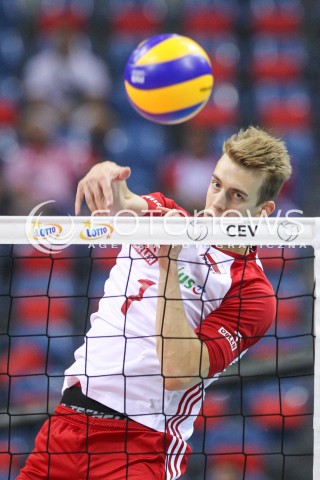  30.08.2017 KRAKOW ( TAURON ARENA ) <br />MISTRZOSTWA EUROPY W SIATKOWCE MEZCZYZN LOTTO EUROVOLLEY POLAND 2017 ( European Volleyball Championship ) <br />BARAZE ( Playoff Phase )<br />MECZ POLSKA - SLOWENIA ( Match Poland - Slovenia ) <br />N/Z ARTUR SZALPUK SYLWETKA ATAK <br /> 