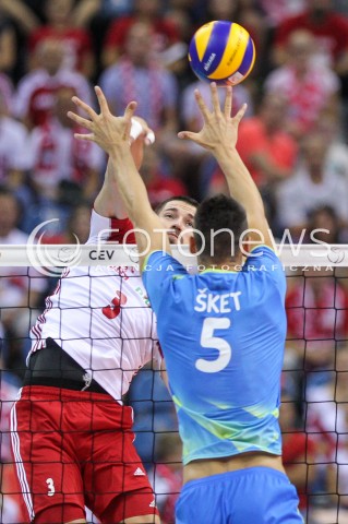  30.08.2017 KRAKOW ( TAURON ARENA ) <br />MISTRZOSTWA EUROPY W SIATKOWCE MEZCZYZN LOTTO EUROVOLLEY POLAND 2017 ( European Volleyball Championship ) <br />BARAZE ( Playoff Phase )<br />MECZ POLSKA - SLOWENIA ( Match Poland - Slovenia ) <br />N/Z DAWID KONARSKI <br /> 