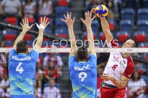  30.08.2017 KRAKOW ( TAURON ARENA ) <br />MISTRZOSTWA EUROPY W SIATKOWCE MEZCZYZN LOTTO EUROVOLLEY POLAND 2017 ( European Volleyball Championship ) <br />BARAZE ( Playoff Phase )<br />MECZ POLSKA - SLOWENIA ( Match Poland - Slovenia ) <br />N/Z BARTOSZ KUREK <br /> 