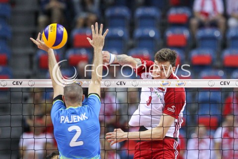  30.08.2017 KRAKOW ( TAURON ARENA ) <br />MISTRZOSTWA EUROPY W SIATKOWCE MEZCZYZN LOTTO EUROVOLLEY POLAND 2017 ( European Volleyball Championship ) <br />BARAZE ( Playoff Phase )<br />MECZ POLSKA - SLOWENIA ( Match Poland - Slovenia ) <br />N/Z BARTLOMIEJ LEMANSKI <br /> 