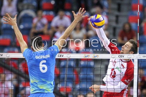  30.08.2017 KRAKOW ( TAURON ARENA ) <br />MISTRZOSTWA EUROPY W SIATKOWCE MEZCZYZN LOTTO EUROVOLLEY POLAND 2017 ( European Volleyball Championship ) <br />BARAZE ( Playoff Phase )<br />MECZ POLSKA - SLOWENIA ( Match Poland - Slovenia ) <br />N/Z MICHAL KUBIAK <br /> 