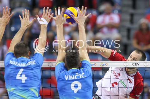  30.08.2017 KRAKOW ( TAURON ARENA ) <br />MISTRZOSTWA EUROPY W SIATKOWCE MEZCZYZN LOTTO EUROVOLLEY POLAND 2017 ( European Volleyball Championship ) <br />BARAZE ( Playoff Phase )<br />MECZ POLSKA - SLOWENIA ( Match Poland - Slovenia ) <br />N/Z BARTOSZ KUREK <br /> 
