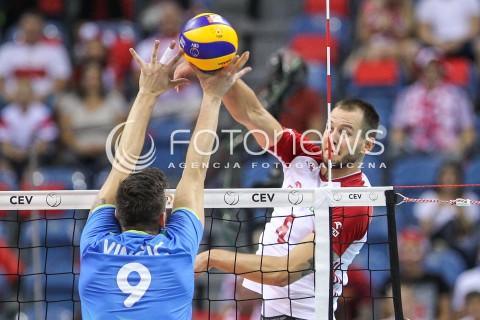  30.08.2017 KRAKOW ( TAURON ARENA ) <br />MISTRZOSTWA EUROPY W SIATKOWCE MEZCZYZN LOTTO EUROVOLLEY POLAND 2017 ( European Volleyball Championship ) <br />BARAZE ( Playoff Phase )<br />MECZ POLSKA - SLOWENIA ( Match Poland - Slovenia ) <br />N/Z BARTOSZ KUREK <br /> 
