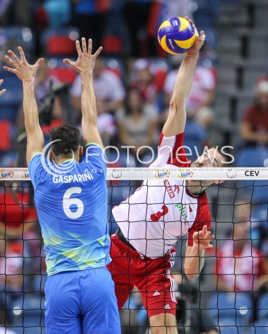  30.08.2017 KRAKOW ( TAURON ARENA ) <br />MISTRZOSTWA EUROPY W SIATKOWCE MEZCZYZN LOTTO EUROVOLLEY POLAND 2017 ( European Volleyball Championship ) <br />BARAZE ( Playoff Phase )<br />MECZ POLSKA - SLOWENIA ( Match Poland - Slovenia ) <br />N/Z DAWID KONARSKI <br /> 