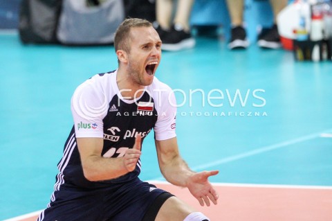  30.08.2017 KRAKOW ( TAURON ARENA ) <br />MISTRZOSTWA EUROPY W SIATKOWCE MEZCZYZN LOTTO EUROVOLLEY POLAND 2017 ( European Volleyball Championship ) <br />BARAZE ( Playoff Phase )<br />MECZ POLSKA - SLOWENIA ( Match Poland - Slovenia ) <br />N/Z PAWEL ZATORSKI RADOSC EMOCJE SYLWETKA <br /> 