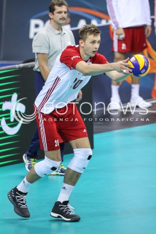  30.08.2017 KRAKOW ( TAURON ARENA ) <br />MISTRZOSTWA EUROPY W SIATKOWCE MEZCZYZN LOTTO EUROVOLLEY POLAND 2017 ( European Volleyball Championship ) <br />BARAZE ( Playoff Phase )<br />MECZ POLSKA - SLOWENIA ( Match Poland - Slovenia ) <br />N/Z MATEUSZ BIENIEK SYLWETKA <br /> 
