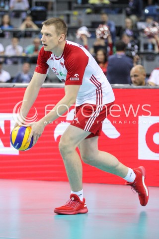  30.08.2017 KRAKOW ( TAURON ARENA ) <br />MISTRZOSTWA EUROPY W SIATKOWCE MEZCZYZN LOTTO EUROVOLLEY POLAND 2017 ( European Volleyball Championship ) <br />BARAZE ( Playoff Phase )<br />MECZ POLSKA - SLOWENIA ( Match Poland - Slovenia ) <br />N/Z LUKASZ WISNIEWSKI SYLWETKA <br /> 