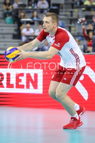  30.08.2017 KRAKOW ( TAURON ARENA ) <br />MISTRZOSTWA EUROPY W SIATKOWCE MEZCZYZN LOTTO EUROVOLLEY POLAND 2017 ( European Volleyball Championship ) <br />BARAZE ( Playoff Phase )<br />MECZ POLSKA - SLOWENIA ( Match Poland - Slovenia ) <br />N/Z LUKASZ WISNIEWSKI SYLWETKA <br /> 