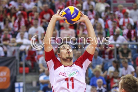  30.08.2017 KRAKOW ( TAURON ARENA ) <br />MISTRZOSTWA EUROPY W SIATKOWCE MEZCZYZN LOTTO EUROVOLLEY POLAND 2017 ( European Volleyball Championship ) <br />BARAZE ( Playoff Phase )<br />MECZ POLSKA - SLOWENIA ( Match Poland - Slovenia ) <br />N/Z FABIAN DRZYZGA SYLWETKA <br /> 