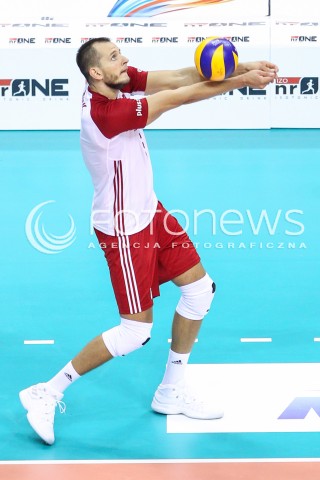  30.08.2017 KRAKOW ( TAURON ARENA ) <br />MISTRZOSTWA EUROPY W SIATKOWCE MEZCZYZN LOTTO EUROVOLLEY POLAND 2017 ( European Volleyball Championship ) <br />BARAZE ( Playoff Phase )<br />MECZ POLSKA - SLOWENIA ( Match Poland - Slovenia ) <br />N/Z BARTOSZ KUREK SYLWETKA <br /> 