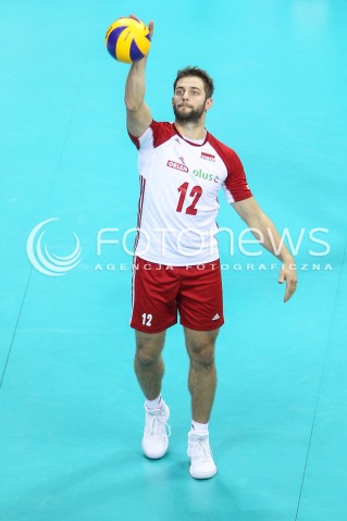  30.08.2017 KRAKOW ( TAURON ARENA ) <br />MISTRZOSTWA EUROPY W SIATKOWCE MEZCZYZN LOTTO EUROVOLLEY POLAND 2017 ( European Volleyball Championship ) <br />BARAZE ( Playoff Phase )<br />MECZ POLSKA - SLOWENIA ( Match Poland - Slovenia ) <br />N/Z GRZEGORZ LOMACZ SYLWETKA <br /> 