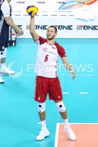 30.08.2017 KRAKOW ( TAURON ARENA ) <br />MISTRZOSTWA EUROPY W SIATKOWCE MEZCZYZN LOTTO EUROVOLLEY POLAND 2017 ( European Volleyball Championship ) <br />BARAZE ( Playoff Phase )<br />MECZ POLSKA - SLOWENIA ( Match Poland - Slovenia ) <br />N/Z BARTOSZ KUREK SYLWETKA <br /> 