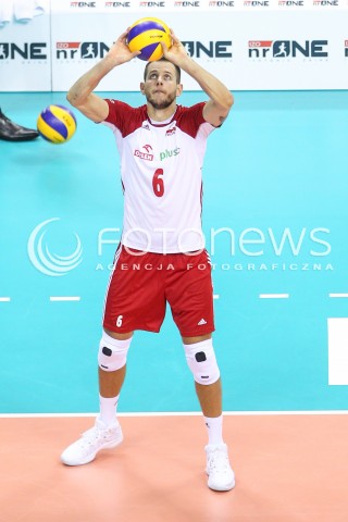  30.08.2017 KRAKOW ( TAURON ARENA ) <br />MISTRZOSTWA EUROPY W SIATKOWCE MEZCZYZN LOTTO EUROVOLLEY POLAND 2017 ( European Volleyball Championship ) <br />BARAZE ( Playoff Phase )<br />MECZ POLSKA - SLOWENIA ( Match Poland - Slovenia ) <br />N/Z BARTOSZ KUREK SYLWETKA <br /> 