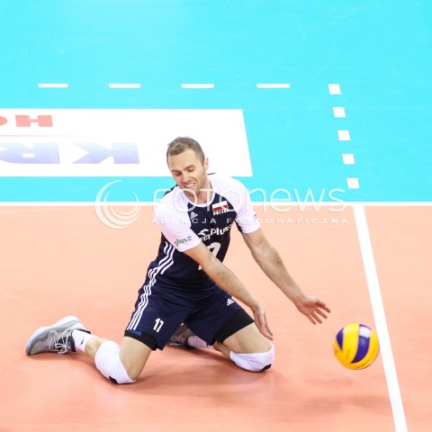  30.08.2017 KRAKOW ( TAURON ARENA ) <br />MISTRZOSTWA EUROPY W SIATKOWCE MEZCZYZN LOTTO EUROVOLLEY POLAND 2017 ( European Volleyball Championship ) <br />BARAZE ( Playoff Phase )<br />MECZ POLSKA - SLOWENIA ( Match Poland - Slovenia ) <br />N/Z PAWEL ZATORSKI SYLWETKA <br /> 