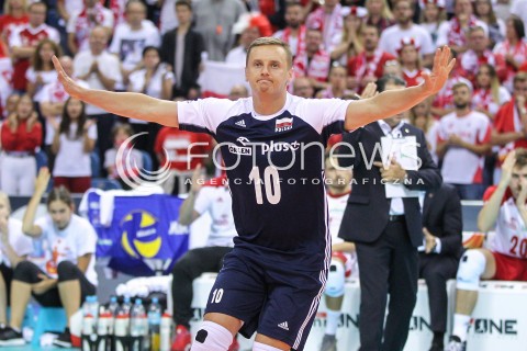  30.08.2017 KRAKOW ( TAURON ARENA ) <br />MISTRZOSTWA EUROPY W SIATKOWCE MEZCZYZN LOTTO EUROVOLLEY POLAND 2017 ( European Volleyball Championship ) <br />BARAZE ( Playoff Phase )<br />MECZ POLSKA - SLOWENIA ( Match Poland - Slovenia ) <br />N/Z DAMIAN WOJTASZEK SYLWETKA <br /> 