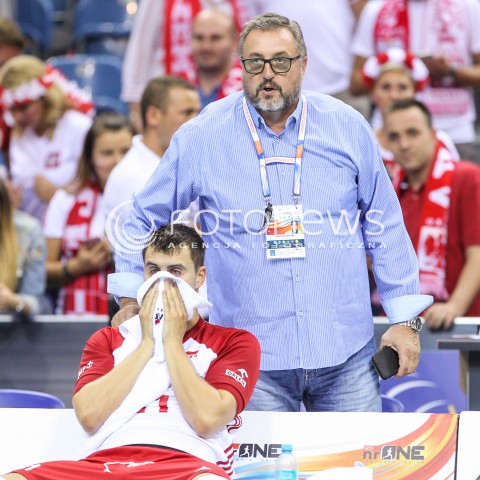 30.08.2017 KRAKOW ( TAURON ARENA ) <br />MISTRZOSTWA EUROPY W SIATKOWCE MEZCZYZN LOTTO EUROVOLLEY POLAND 2017 ( European Volleyball Championship ) <br />BARAZE ( Playoff Phase )<br />MECZ POLSKA - SLOWENIA ( Match Poland - Slovenia ) <br />N/Z FABIAN DRZYZGA WOJCIECH DRZYZGA POCIESZA LZY SMUTEK PORAZKA PRZEGRANA EMOCJE <br /> 