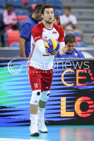  30.08.2017 KRAKOW ( TAURON ARENA ) <br />MISTRZOSTWA EUROPY W SIATKOWCE MEZCZYZN LOTTO EUROVOLLEY POLAND 2017 ( European Volleyball Championship ) <br />BARAZE ( Playoff Phase )<br />MECZ POLSKA - SLOWENIA ( Match Poland - Slovenia ) <br />N/Z MICHAL KUBIAK SYLWETKA <br /> 