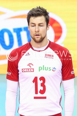  30.08.2017 KRAKOW ( TAURON ARENA ) <br />MISTRZOSTWA EUROPY W SIATKOWCE MEZCZYZN LOTTO EUROVOLLEY POLAND 2017 ( European Volleyball Championship ) <br />BARAZE ( Playoff Phase )<br />MECZ POLSKA - SLOWENIA ( Match Poland - Slovenia ) <br />N/Z MICHAL KUBIAK SYLWETKA GLOWKA PORTRET <br /> 