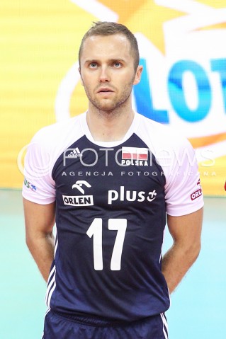  30.08.2017 KRAKOW ( TAURON ARENA ) <br />MISTRZOSTWA EUROPY W SIATKOWCE MEZCZYZN LOTTO EUROVOLLEY POLAND 2017 ( European Volleyball Championship ) <br />BARAZE ( Playoff Phase )<br />MECZ POLSKA - SLOWENIA ( Match Poland - Slovenia ) <br />N/Z PAWEL ZATORSKI SYLWETKA GLOWKA PORTRET <br /> 