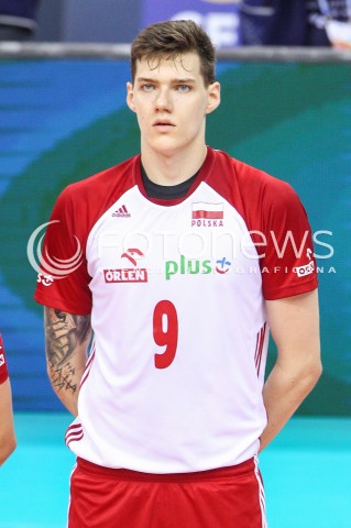  30.08.2017 KRAKOW ( TAURON ARENA ) <br />MISTRZOSTWA EUROPY W SIATKOWCE MEZCZYZN LOTTO EUROVOLLEY POLAND 2017 ( European Volleyball Championship ) <br />BARAZE ( Playoff Phase )<br />MECZ POLSKA - SLOWENIA ( Match Poland - Slovenia ) <br />N/Z BARTLOMIEJ LEMANSKI SYLWETKA GLOWKA PORTRET <br /> 