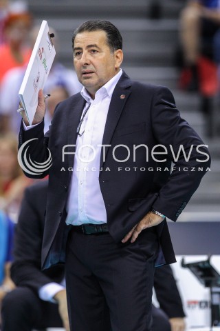  30.08.2017 KRAKOW ( TAURON ARENA ) <br />MISTRZOSTWA EUROPY W SIATKOWCE MEZCZYZN LOTTO EUROVOLLEY POLAND 2017 ( European Volleyball Championship ) <br />BARAZE ( Playoff Phase )<br />MECZ POLSKA - SLOWENIA ( Match Poland - Slovenia ) <br />N/Z FERDINANDO DE GIORGI - I TRENER ( HEAD COACH ) SYLWETKA <br /> 