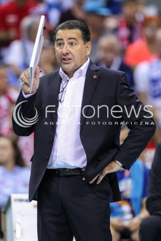  30.08.2017 KRAKOW ( TAURON ARENA ) <br />MISTRZOSTWA EUROPY W SIATKOWCE MEZCZYZN LOTTO EUROVOLLEY POLAND 2017 ( European Volleyball Championship ) <br />BARAZE ( Playoff Phase )<br />MECZ POLSKA - SLOWENIA ( Match Poland - Slovenia ) <br />N/Z FERDINANDO DE GIORGI - I TRENER ( HEAD COACH ) SYLWETKA <br /> 