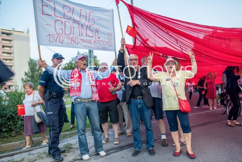  31.08.2017 GDANSK<br />MARSZ KOMITETU OBRONY DEMOKRACJI W GDANSKU<br />N/Z UCZESTNICY MARSZU<br /> 