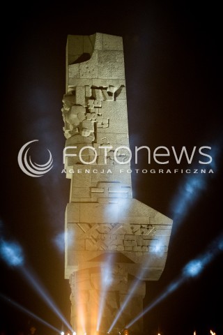  01.09.2017 GDANSK<br />78. ROCZNICA WYBUCHU II WOJNY SWIATOWEJ NA WESTERPLATTE<br />N/Z POMNIK OBRONCOW WYBRZEZA NA WESTERPLATTE<br /> 