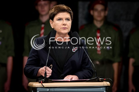  01.09.2017 GDANSK<br />78. ROCZNICA WYBUCHU II WOJNY SWIATOWEJ NA WESTERPLATTE<br />N/Z PREMIER BEATA SZYDLO<br /> 