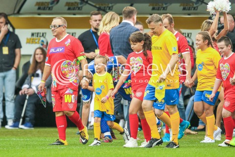  03.09.2017 WARSZAWA WIELKI MECZ 2017<br />GWIAZDY TVN VS REPREZENTACJA WOSP<br />STADION LEGII<br />N/Z  JUREK JERZY OWSIAK GRZEGORZ KAJDANOWICZ<br /> 