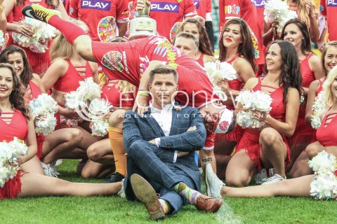  03.09.2017 WARSZAWA WIELKI MECZ 2017<br />GWIAZDY TVN VS REPREZENTACJA WOSP<br />STADION LEGII<br />N/Z FILIP CHAJZER JUREK JERZY OWSIAK <br /> 