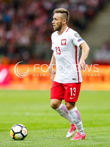  04.09.2017 WARSZAWA STADION NARODOWY <br />PILKA NOZNA REPREZENTACJA KWALIFIKACJE DO MISTRZOSTW SWIATA ROSJA 2018<br />Football European Qualifiers Fifa World Cup Russia 2018<br />MECZ POLSKA - KAZACHSTAN ( Poland - Kazakhstan )<br />N/Z MACIEJ RYBUS SYLWETKA <br /> 