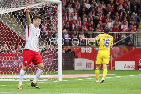  04.09.2017 WARSZAWA STADION NARODOWY <br />PILKA NOZNA REPREZENTACJA KWALIFIKACJE DO MISTRZOSTW SWIATA ROSJA 2018<br />Football European Qualifiers Fifa World Cup Russia 2018<br />MECZ POLSKA - KAZACHSTAN ( Poland - Kazakhstan )<br />N/Z ROBERT LEWANDOWSKI RADOSC BRAMKA GOL<br /> 