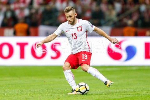  04.09.2017 WARSZAWA STADION NARODOWY <br />PILKA NOZNA REPREZENTACJA KWALIFIKACJE DO MISTRZOSTW SWIATA ROSJA 2018<br />Football European Qualifiers Fifa World Cup Russia 2018<br />MECZ POLSKA - KAZACHSTAN ( Poland - Kazakhstan )<br />N/Z MACIEJ RYBUS SYLWETKA <br /> 