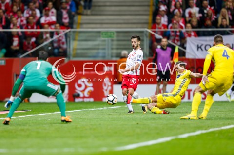  04.09.2017 WARSZAWA STADION NARODOWY <br />PILKA NOZNA REPREZENTACJA KWALIFIKACJE DO MISTRZOSTW SWIATA ROSJA 2018<br />Football European Qualifiers Fifa World Cup Russia 2018<br />MECZ POLSKA - KAZACHSTAN ( Poland - Kazakhstan )<br />N/Z MACIEJ MAKUSZEWSKI DAVID LORIA <br /> 