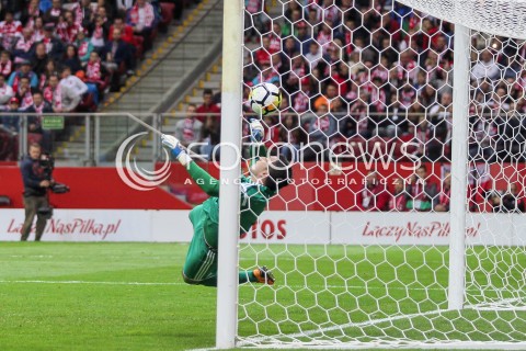  04.09.2017 WARSZAWA STADION NARODOWY <br />PILKA NOZNA REPREZENTACJA KWALIFIKACJE DO MISTRZOSTW SWIATA ROSJA 2018<br />Football European Qualifiers Fifa World Cup Russia 2018<br />MECZ POLSKA - KAZACHSTAN ( Poland - Kazakhstan )<br />N/Z DAVID LORIA PARADA NIEUZNANA BRAMKA<br /> 